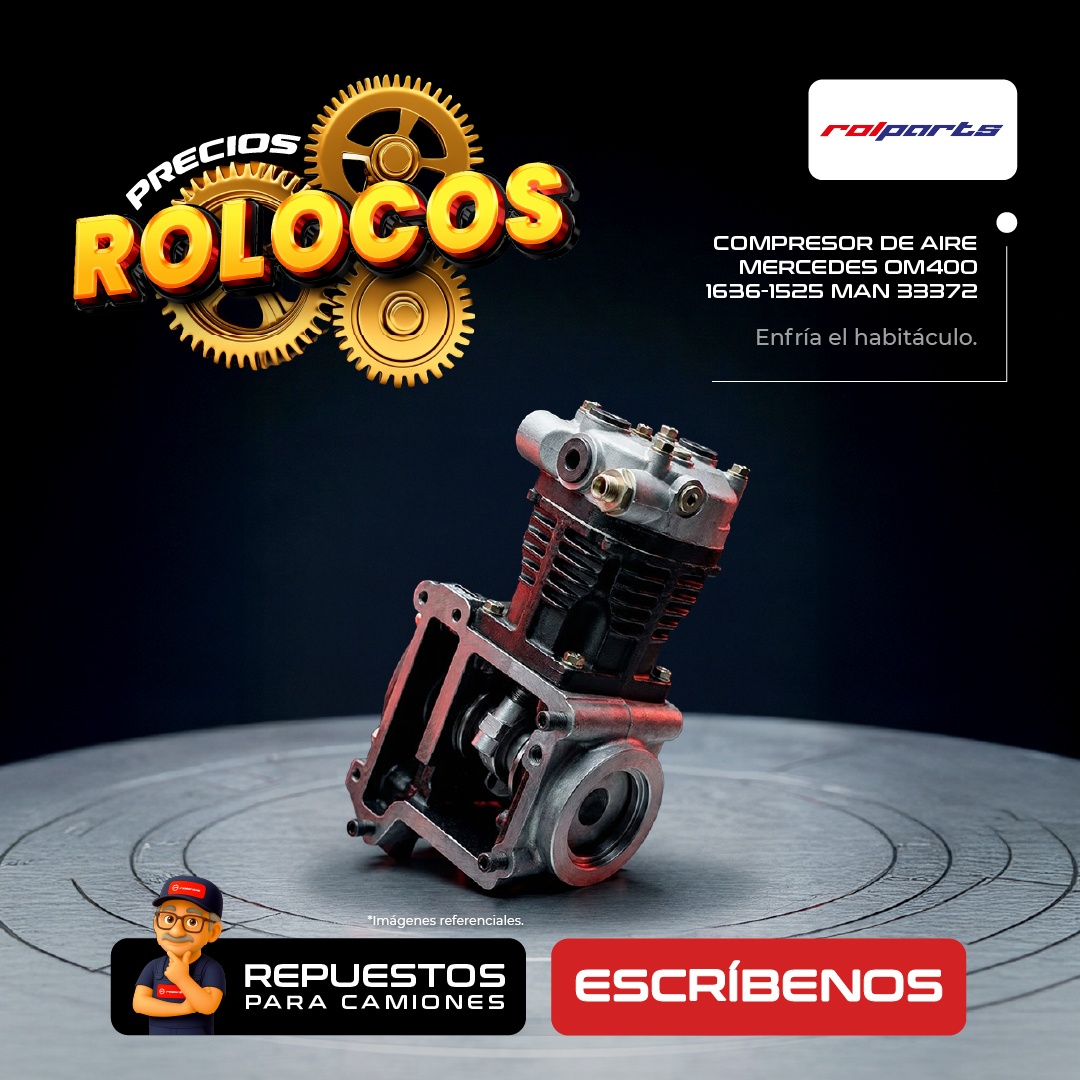 COMPRESOR DE AIRE MERCEDES OM400 1636-1525 MAN 33372