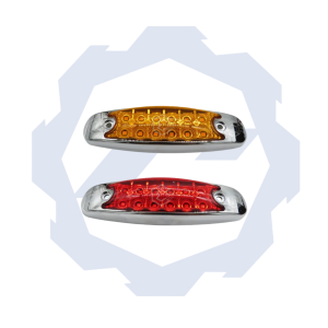 8097C (12/24V) Luz con embellecedor y Bisel cromado 12 LED