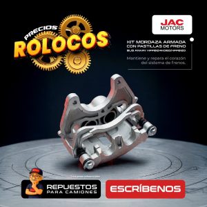 KIT MORDAZA ARMADA CON PASTILLAS DE FRENO BUS ANKAY HFF6124K06D/HFF6120